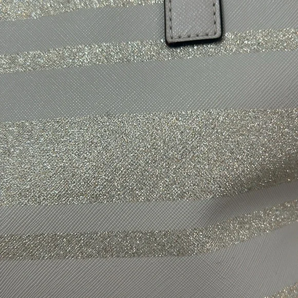 Kate Spade Glittery Silver and Cream Tote - Picture 7 of 7